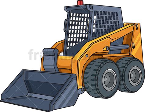 skid steer cartoon art|skid loader clip art.